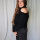 Giving You The Cold Shoulder Sweater