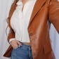 Lennon Leather Blazer