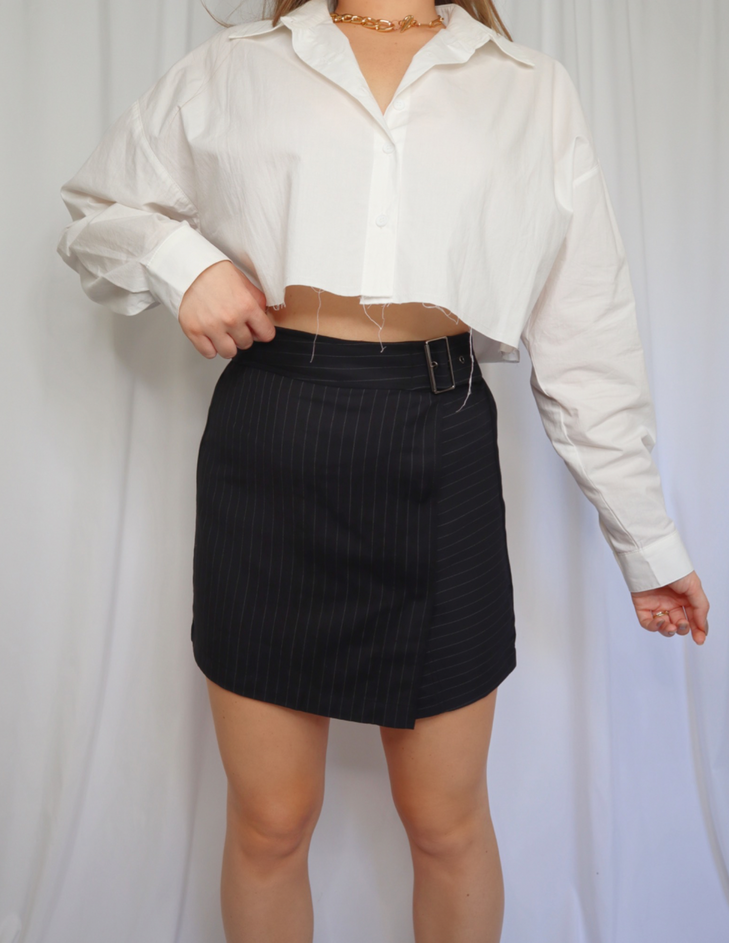 Paris Pinstripe Skirt